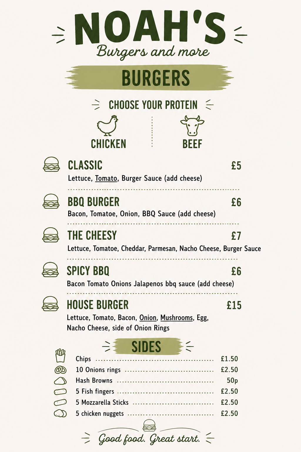 noah's burgers